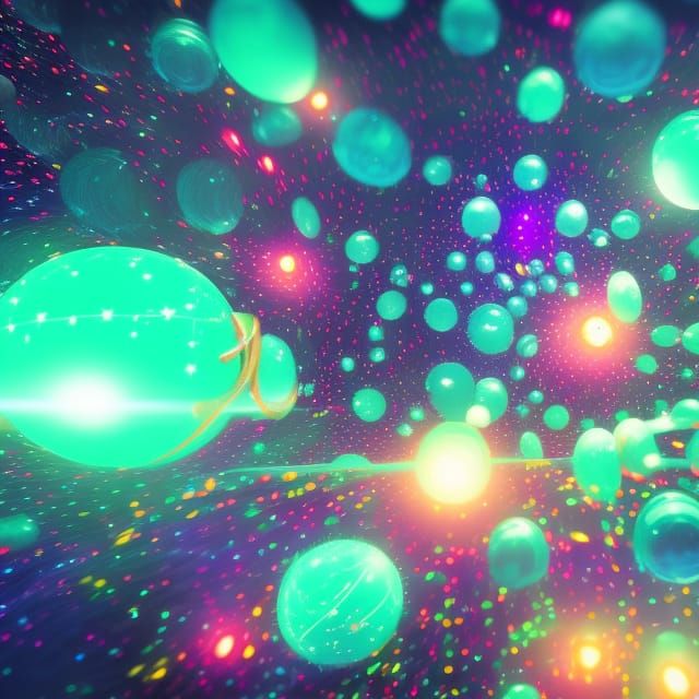 Cosmic Galaxy in Crystal Ball: Fantasy Art