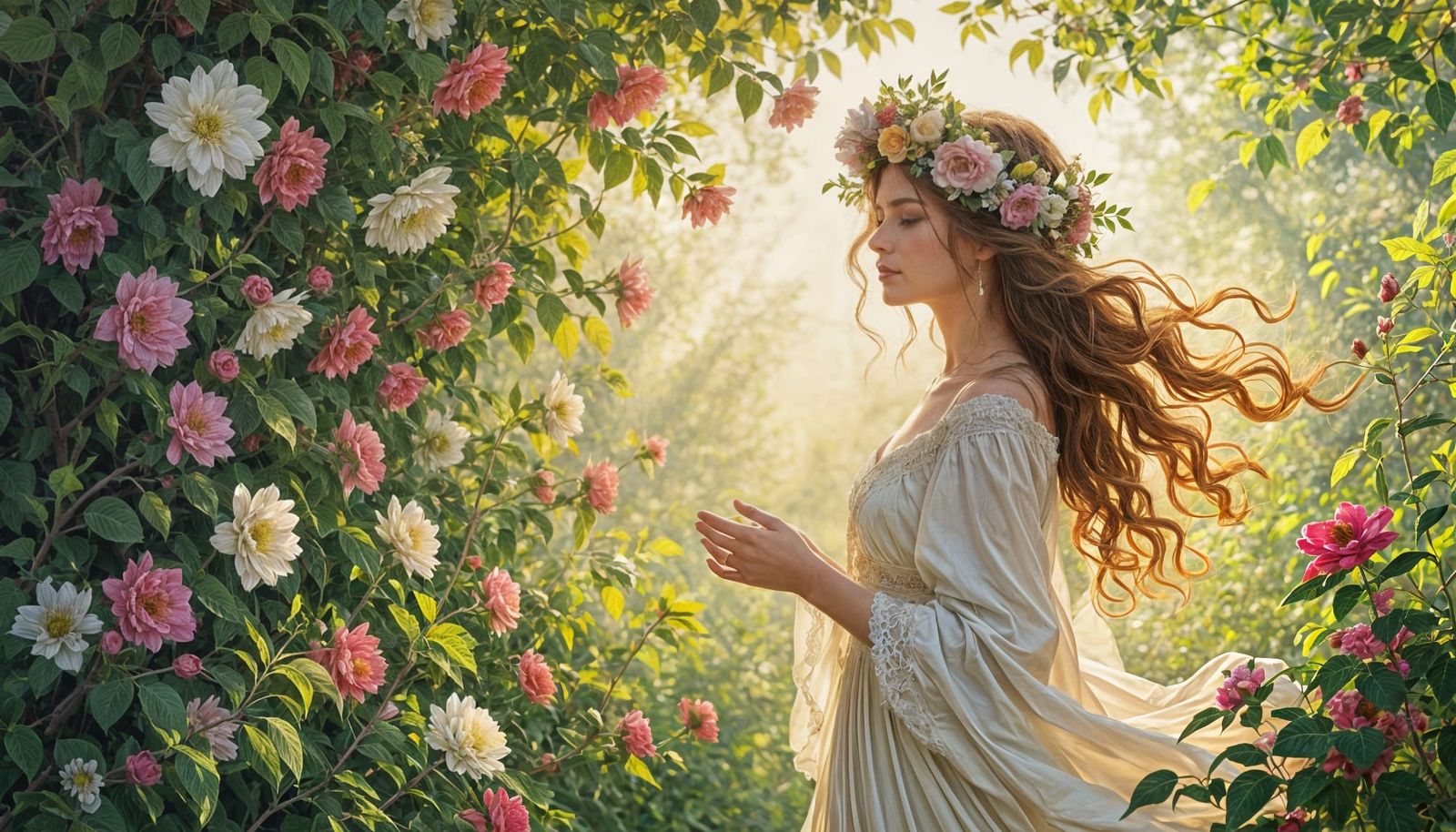 May Queen Spring Cleaning Hedgerow Scene