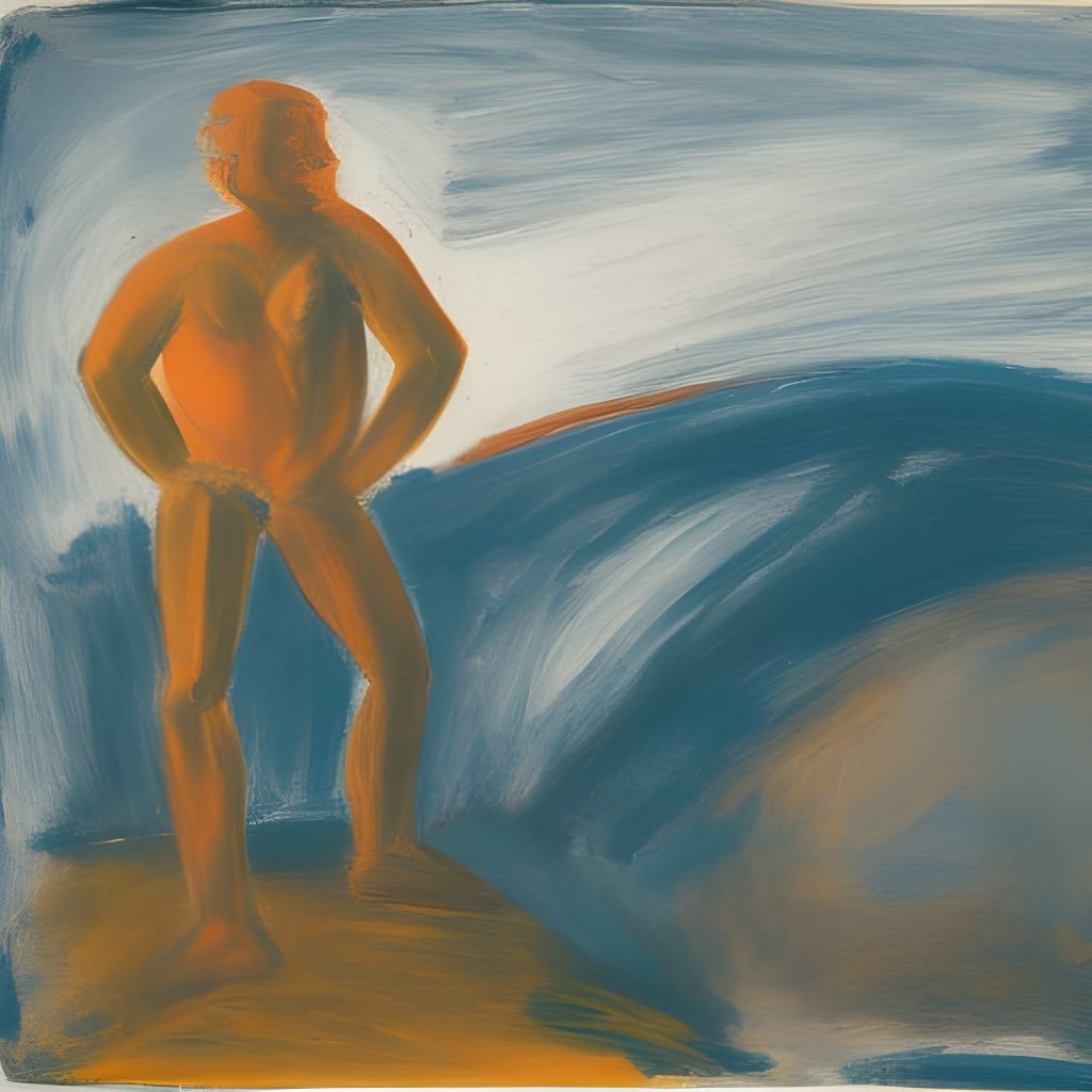 Abstract Wanderer Above a Misty Expanse