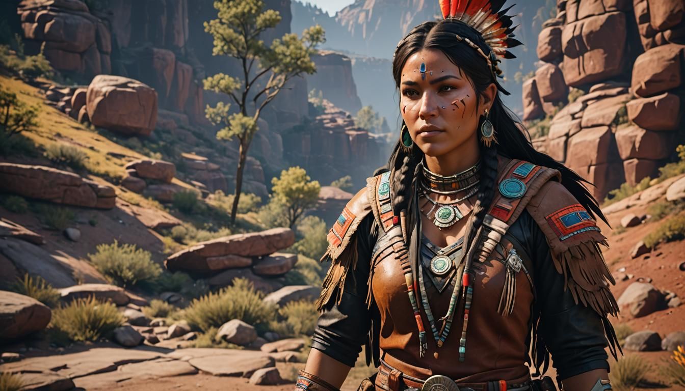 a Cherokee Indian princess