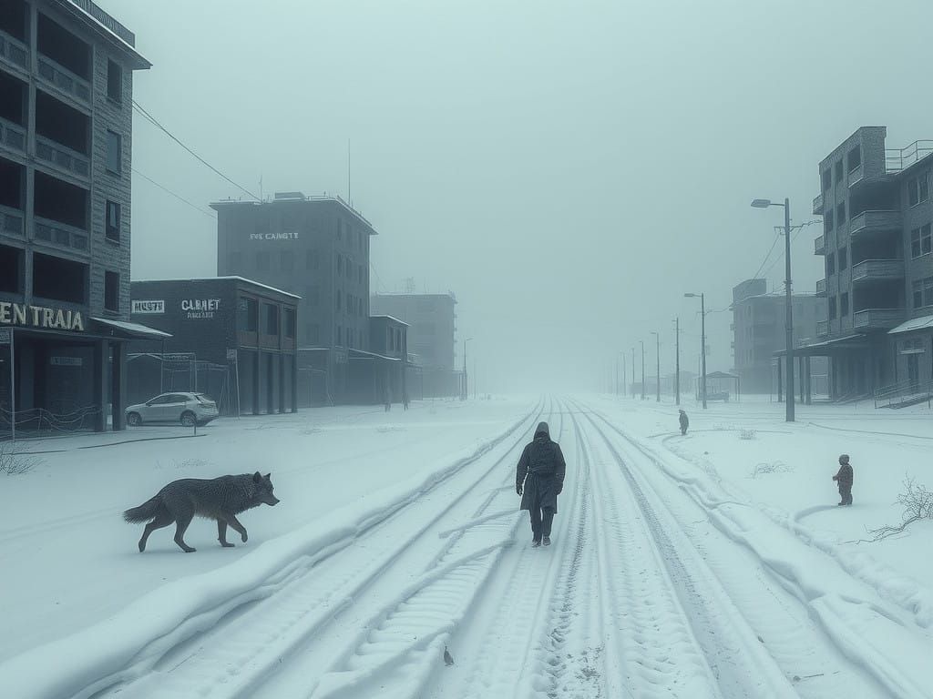 Post-Apocalyptic Winter Landscapes in Snowy Urban Decay