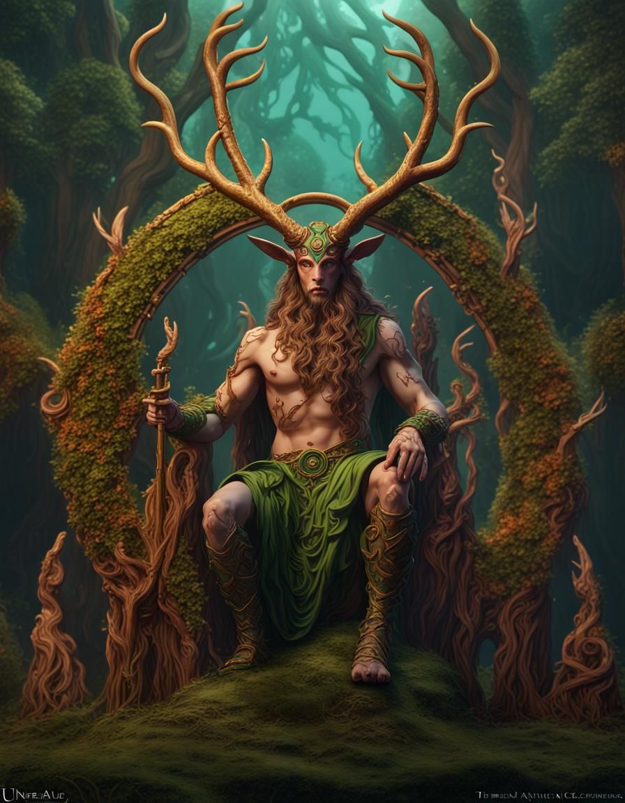 Horned fertility god Cernunnos (Celtic)