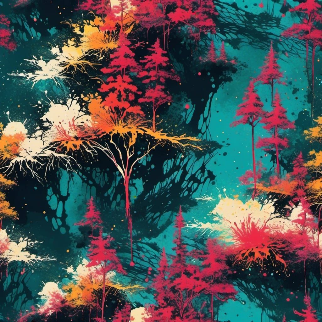 <lora:Splatter Graffiti:1.0>
Splatter Art: Fir Forest