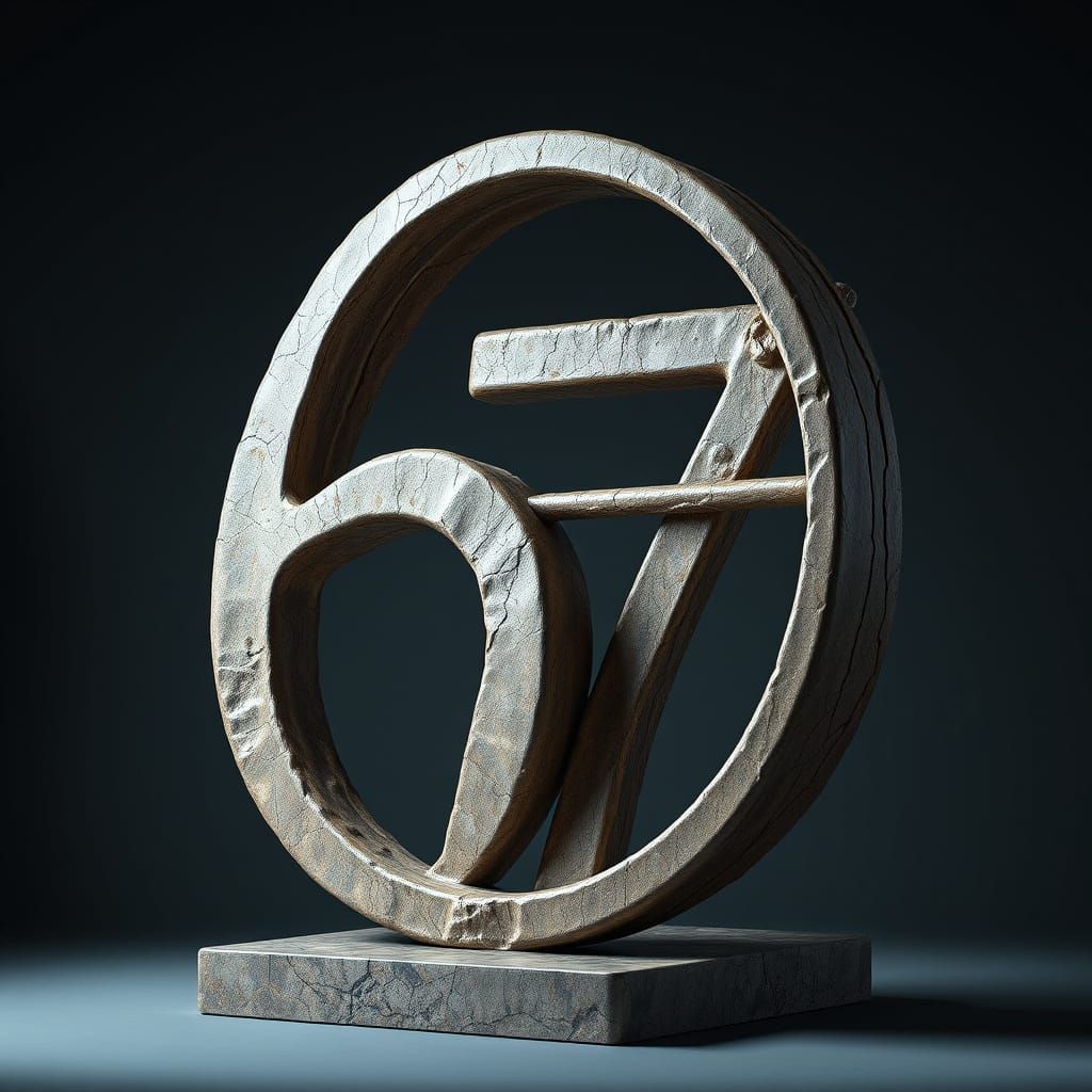 Surreal Intertwined 6 and 7 Sculpture