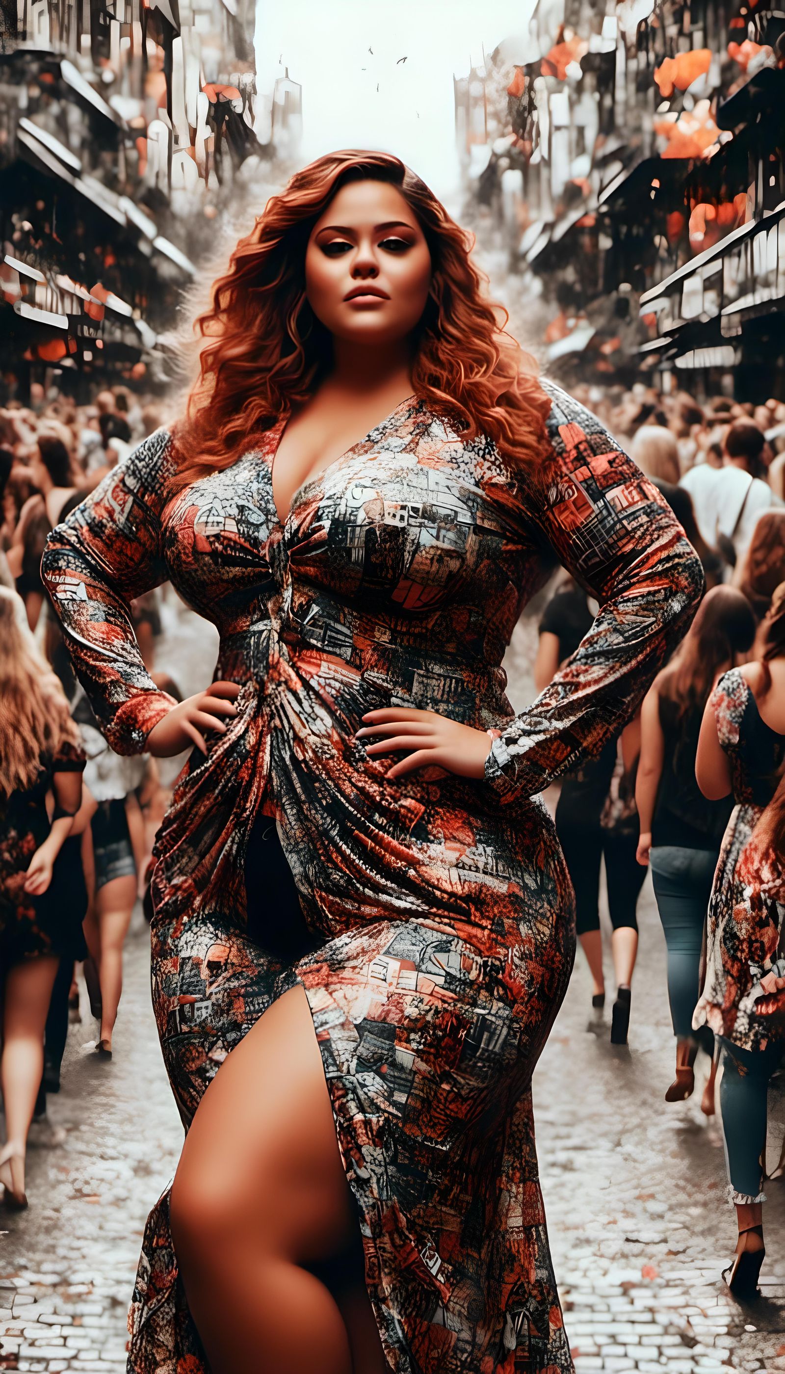 Plus Size Model Struts Down Catwalk