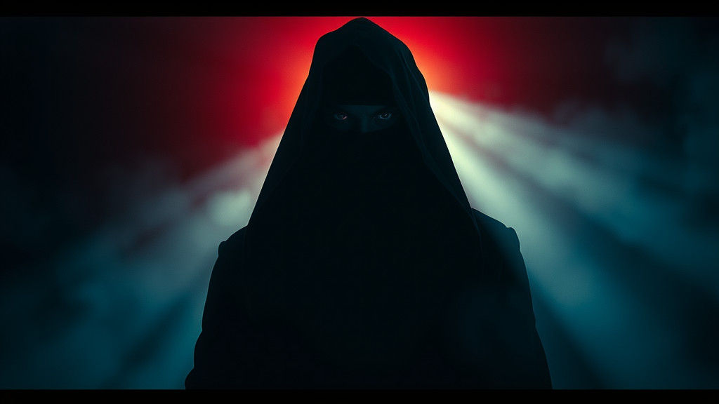 Cinematic Shadow Figure in Gritty Film Style