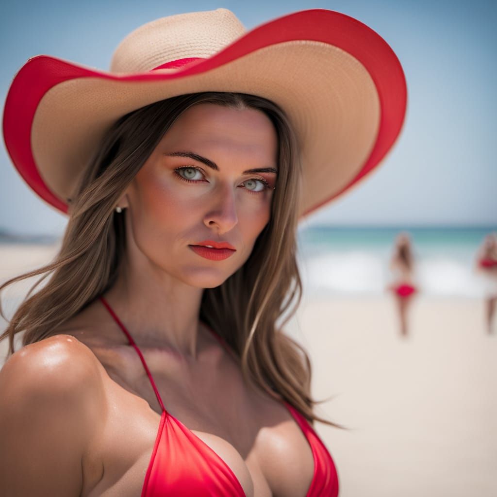 Bikini Beach Beauty in Vibrant Colors