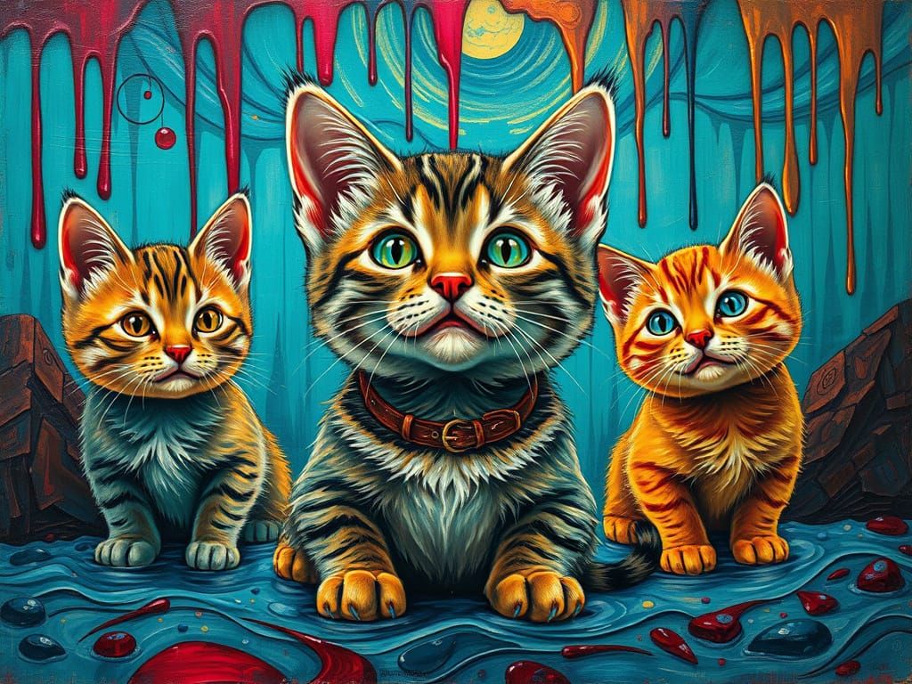 group portrait of pets