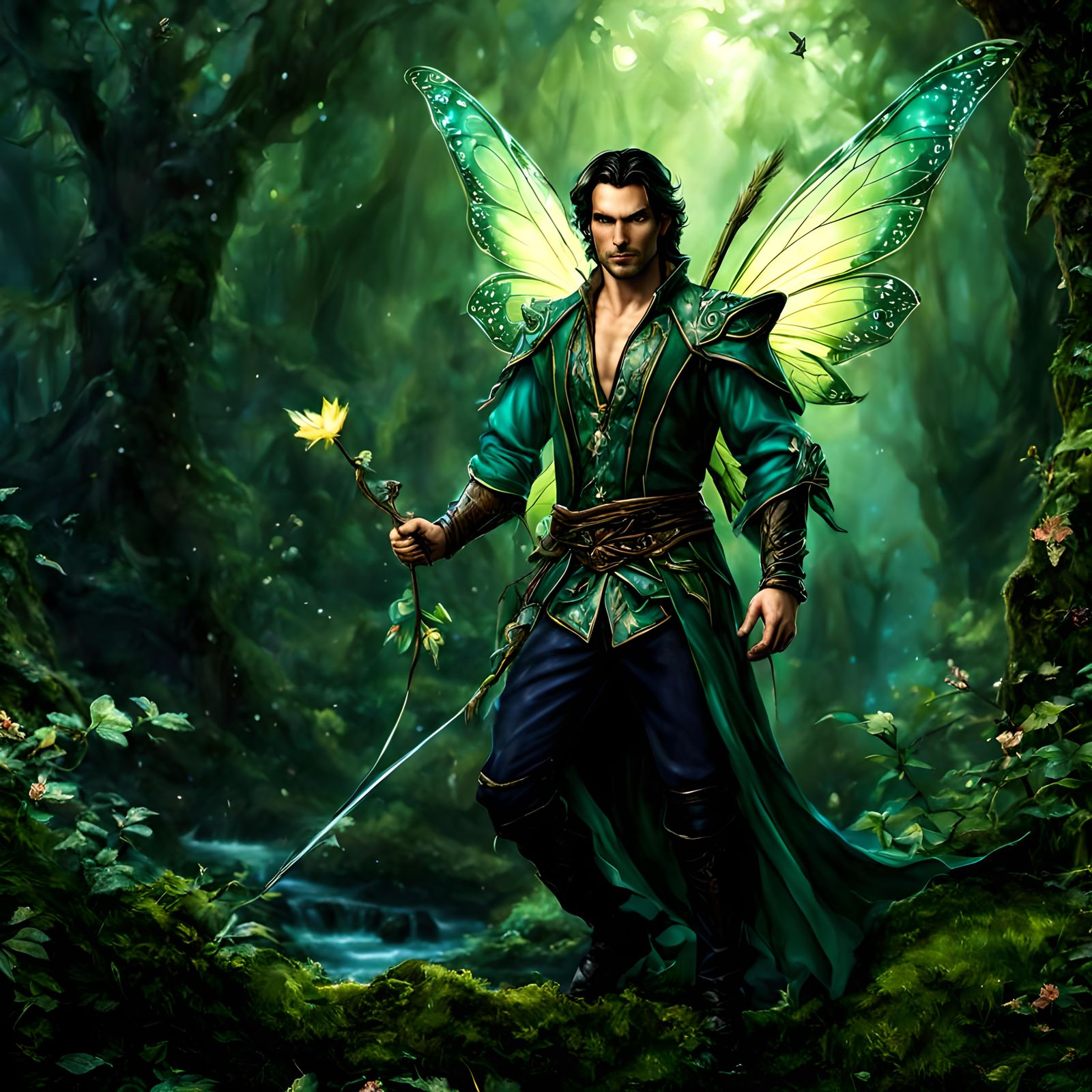 Clothed Male fantasy fairy