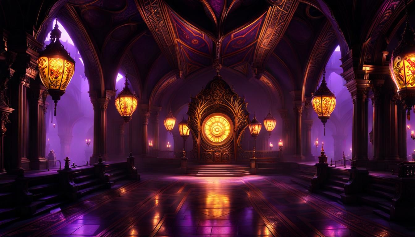 Dark Fantasy Masterpiece with Dynamic Lighting