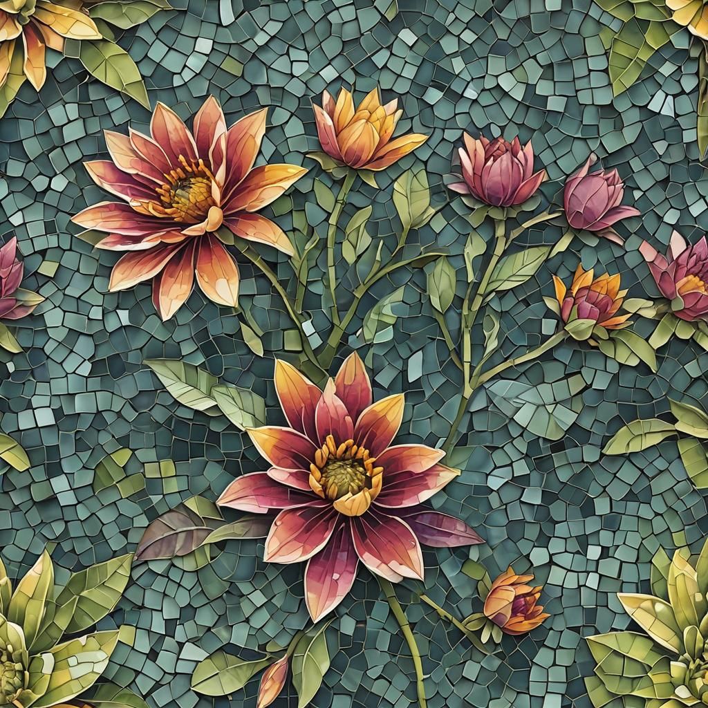 Thermal Mosaic: Blooming Wet Wash Image