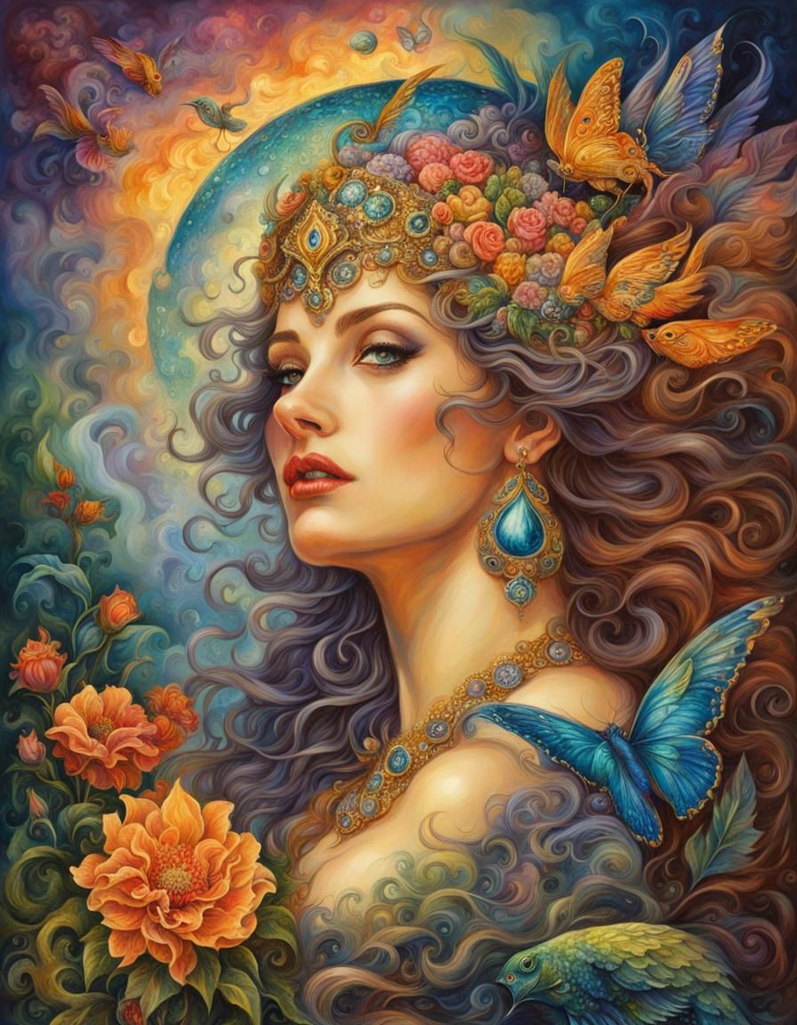 Seven Deadly Sins in Visionary Fantasy Style