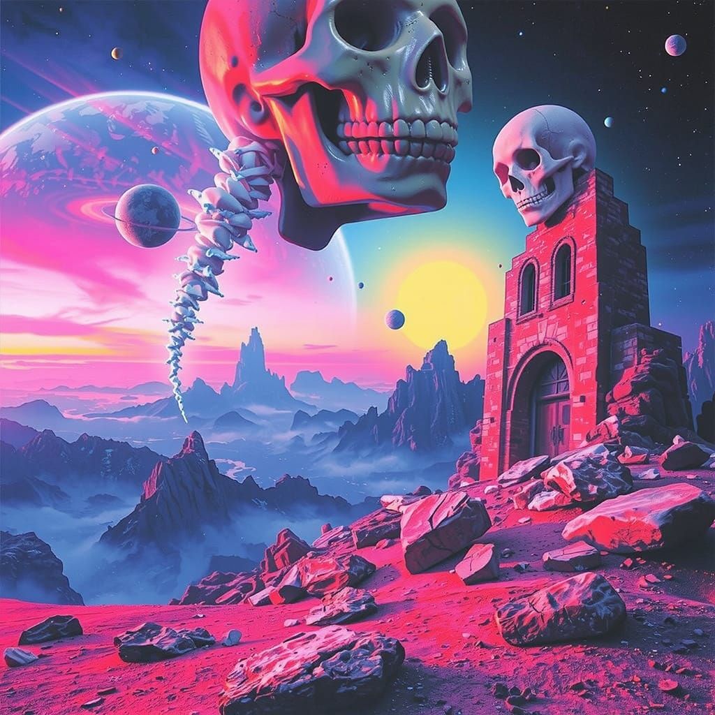 Surreal Abstract Art in Dreamcore Style