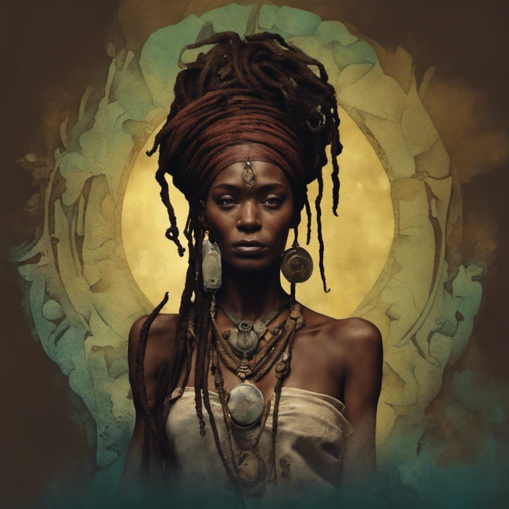 Tia Dalma was a beautiful and mysterious soothsayer, she was the sea goddess Calypso the Caribbean, long dreads, A witch...