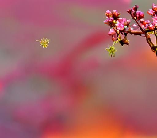 Golden Blossoms on Central Branch Illustration