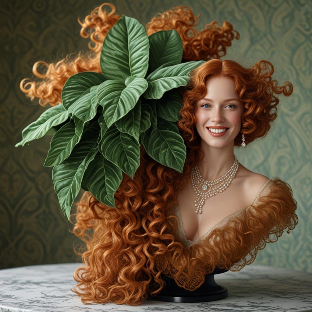 Ginger Goddess in Art Deco Splendor