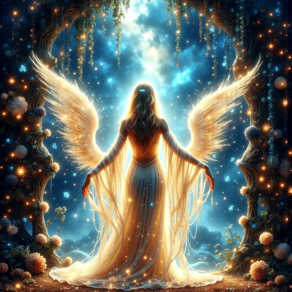 A Goddess Ascends to the Skies of Dreams in Ethereal Fantasy...