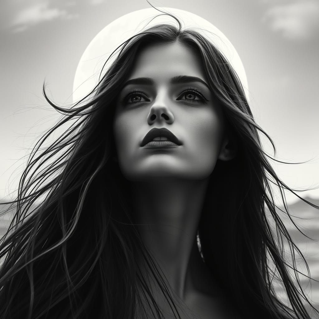 Cyberpunk Goddess in Elegant Art Deco Elegance