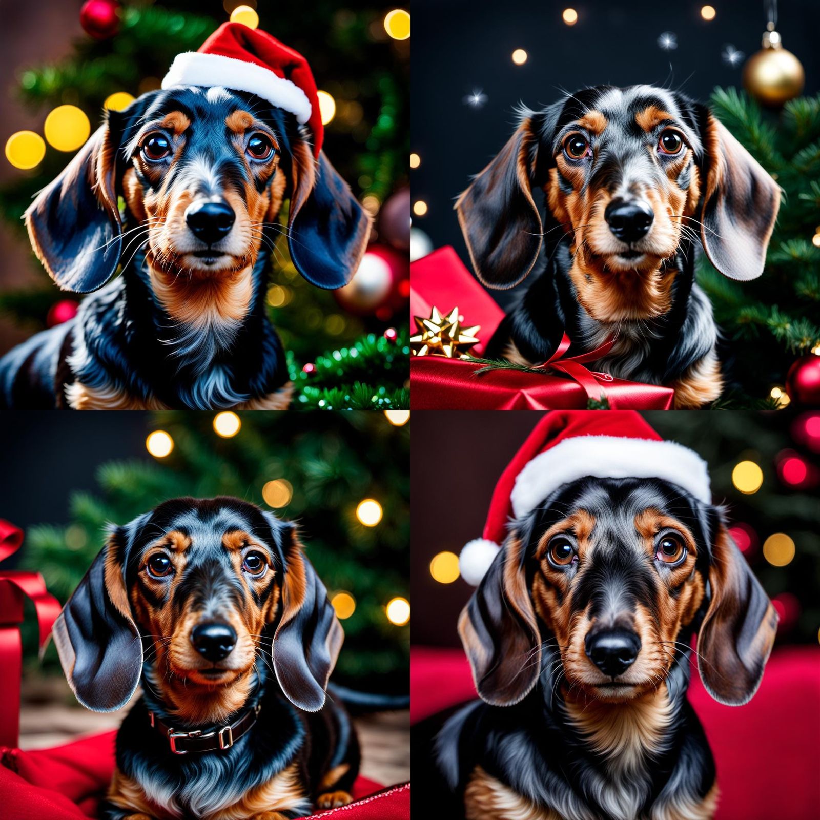 Meine Teckel wünschen frohe Weihnachten