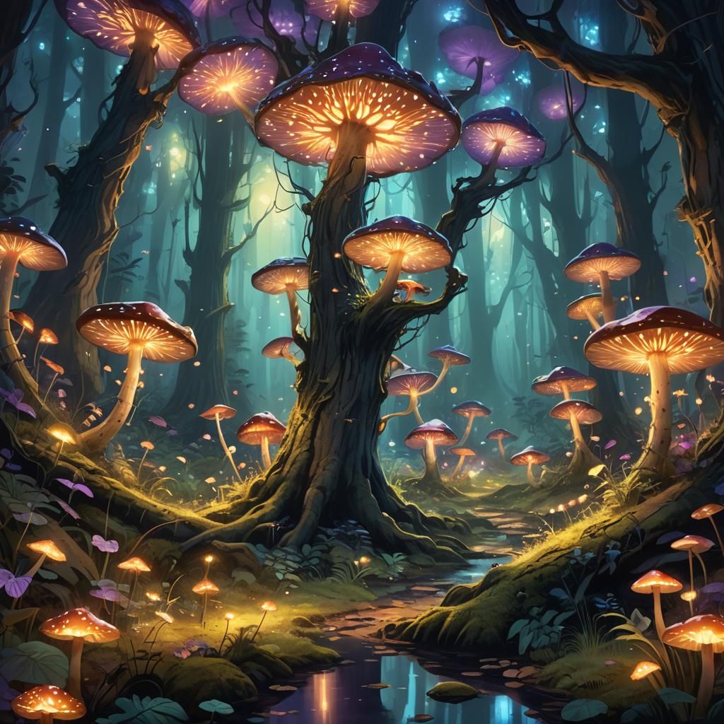 Mystical Forest Concept Art in Unreal Engine 5