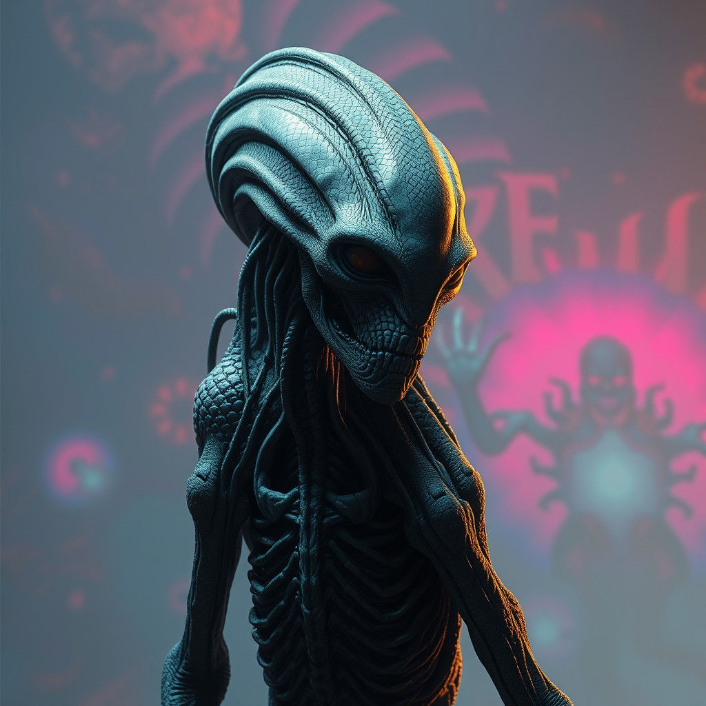 Hyperrealistic Skin Walker in Dark Fantasy Style