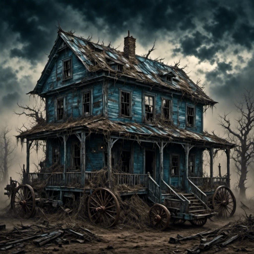 Unsettling Marble Figure with Surreal Texture