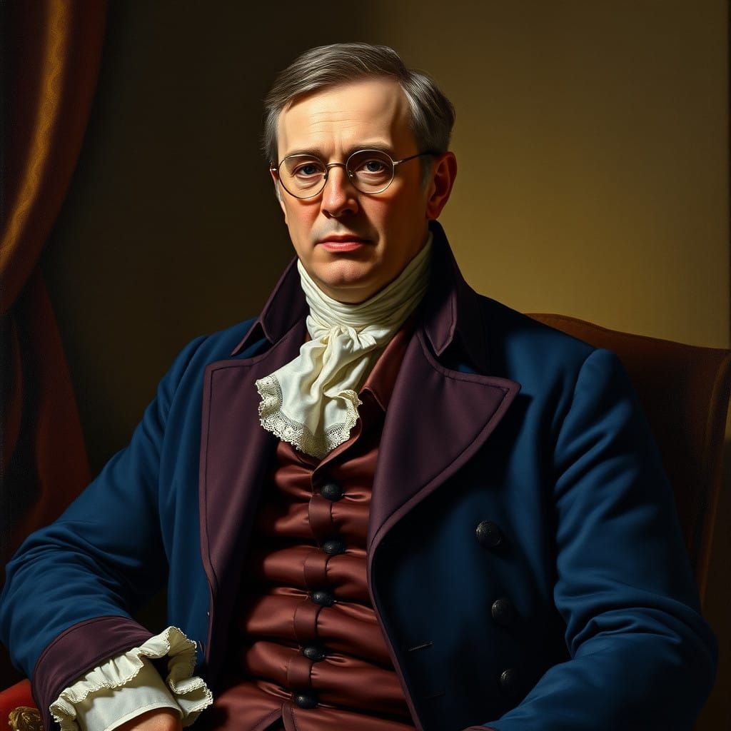 Dignified Gentleman in 18th-Century Portrait