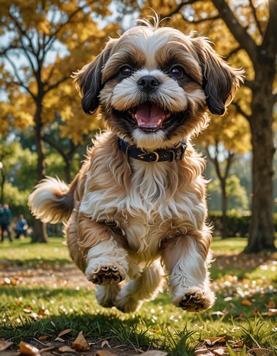Happy shih tzu