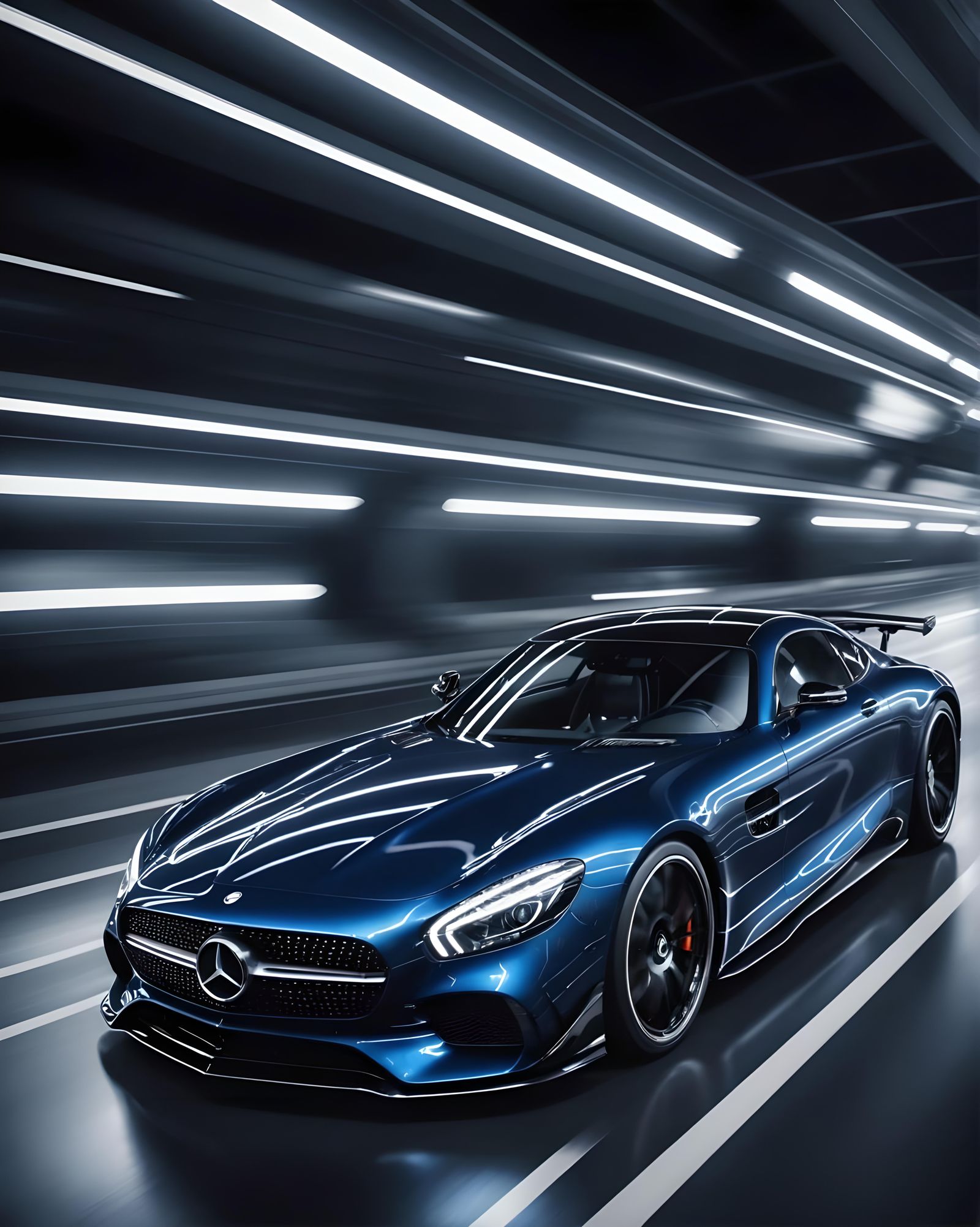 Futuristic Mercedes AMG Concept in Space