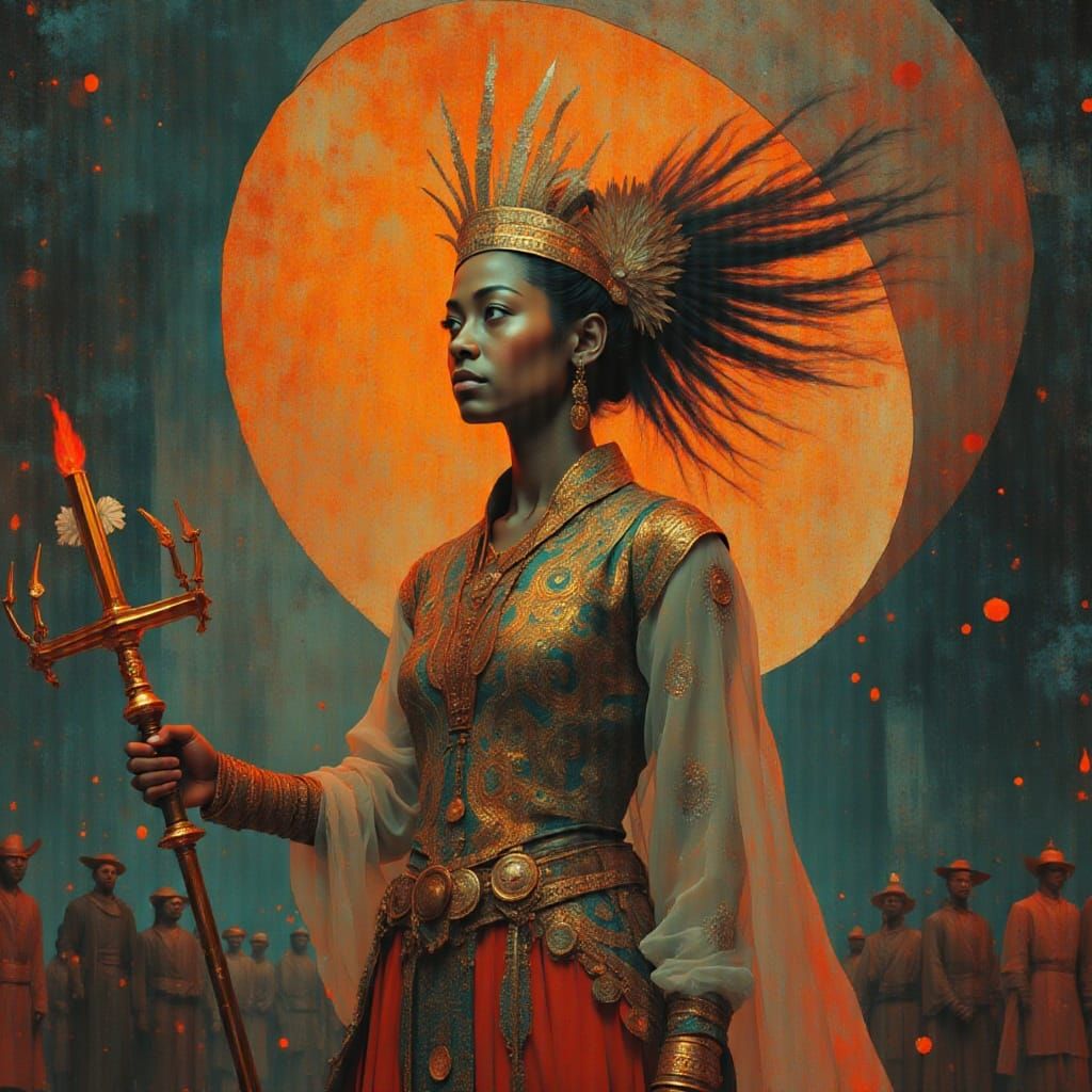 Warrior Queen with Holy Fire Radiance