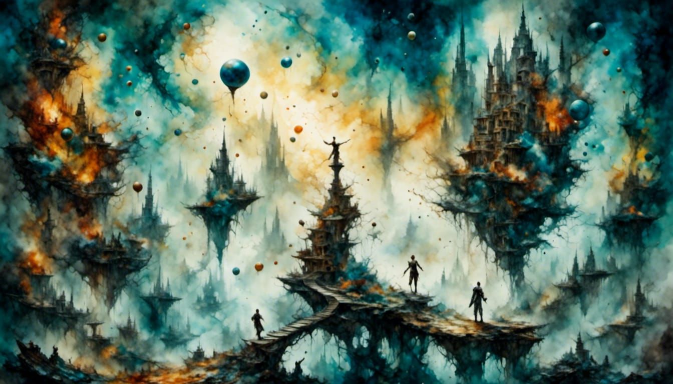 Quantum Space: Surreal 8k Concept Art