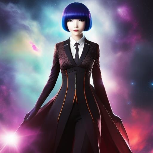 Galactic Portrait in Tokyo Ghoul Style
