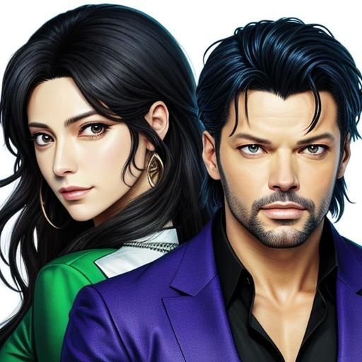 Anime Style Image of Two Figures