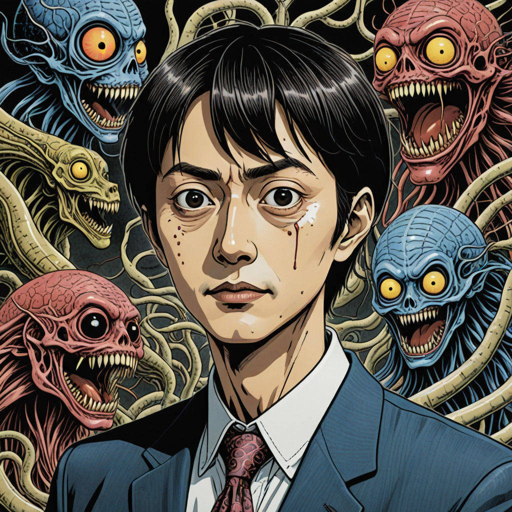 Bizarre Horror Insects Swarm a Dark World in Grotesque Style