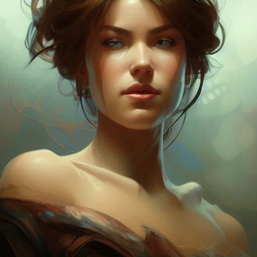 Hyperdetailed Portrait of a Strong Woman