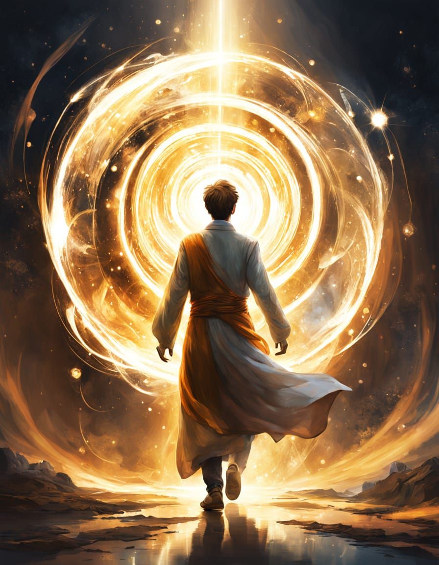 Radiant Portal Symbolizing Hope and New Beginnings