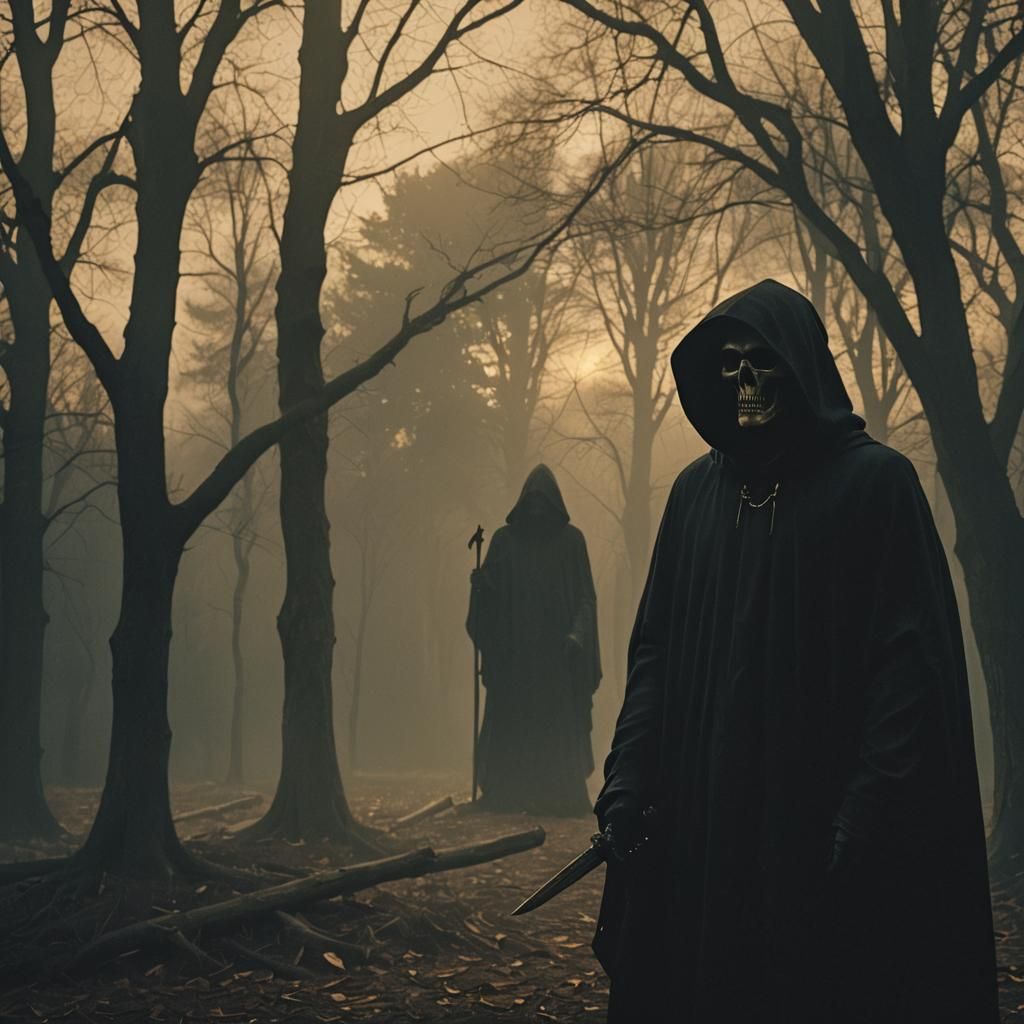 Grim Reaper in Moody, Cinematic Dark Fantasy