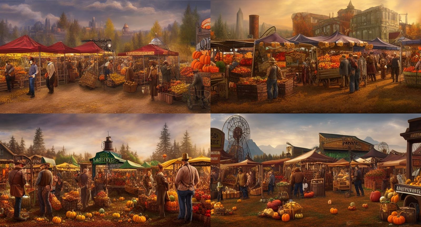 Steampunk Farmers' Market at Fall Harvest Festival