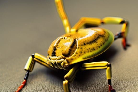 Hyper-Realistic Clockpunk Crab in Steampunk Dystopia