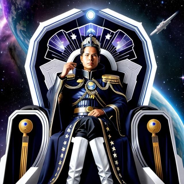 Galactic Emperor on Space Throne