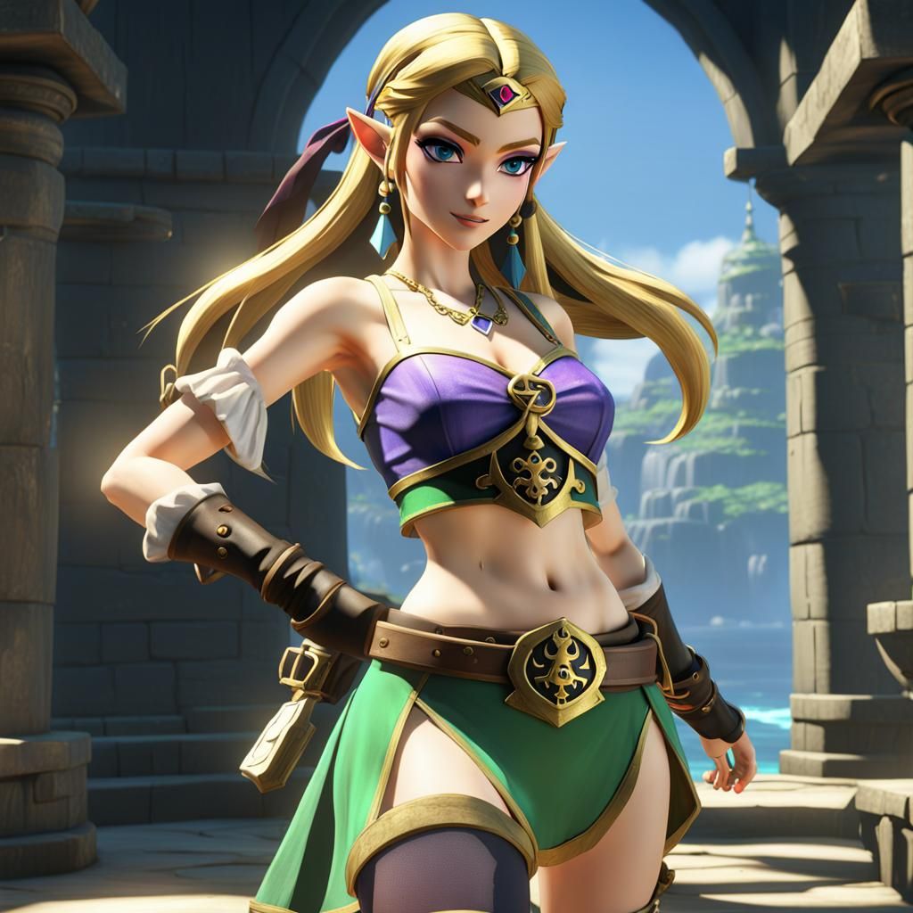 Pirate Princess: 3D Render with Dynamic Shading