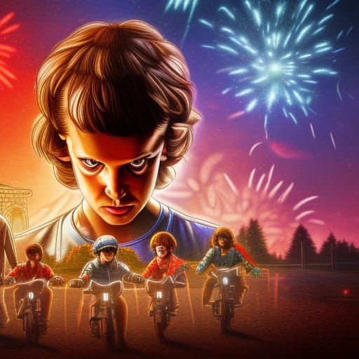 Stranger Things Matte Painting in Unreal Engine 5