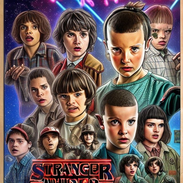 Stranger Things Reimagined as Child's Drawing