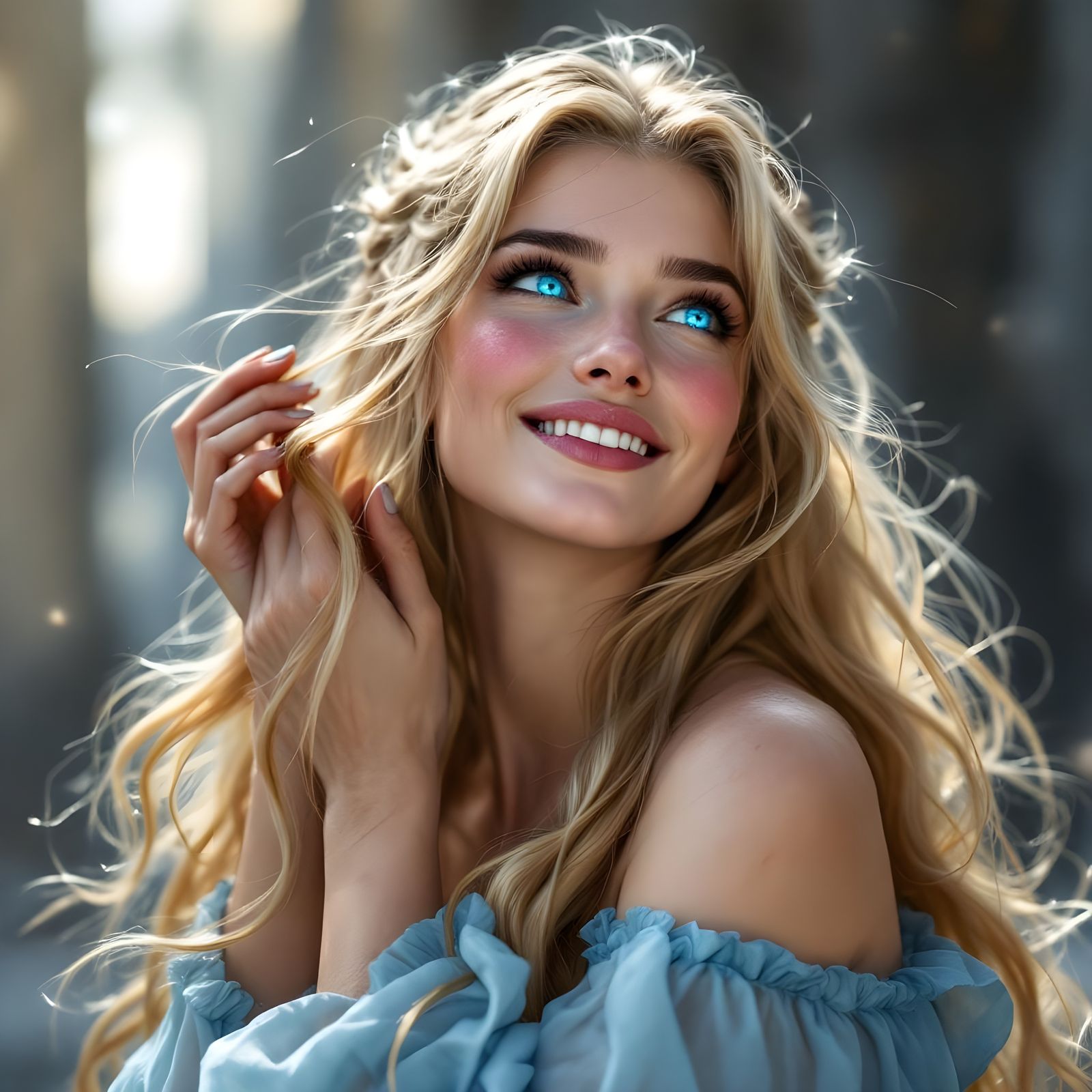 Norse Goddess Gná in Detailed Fantasy Matte Painting