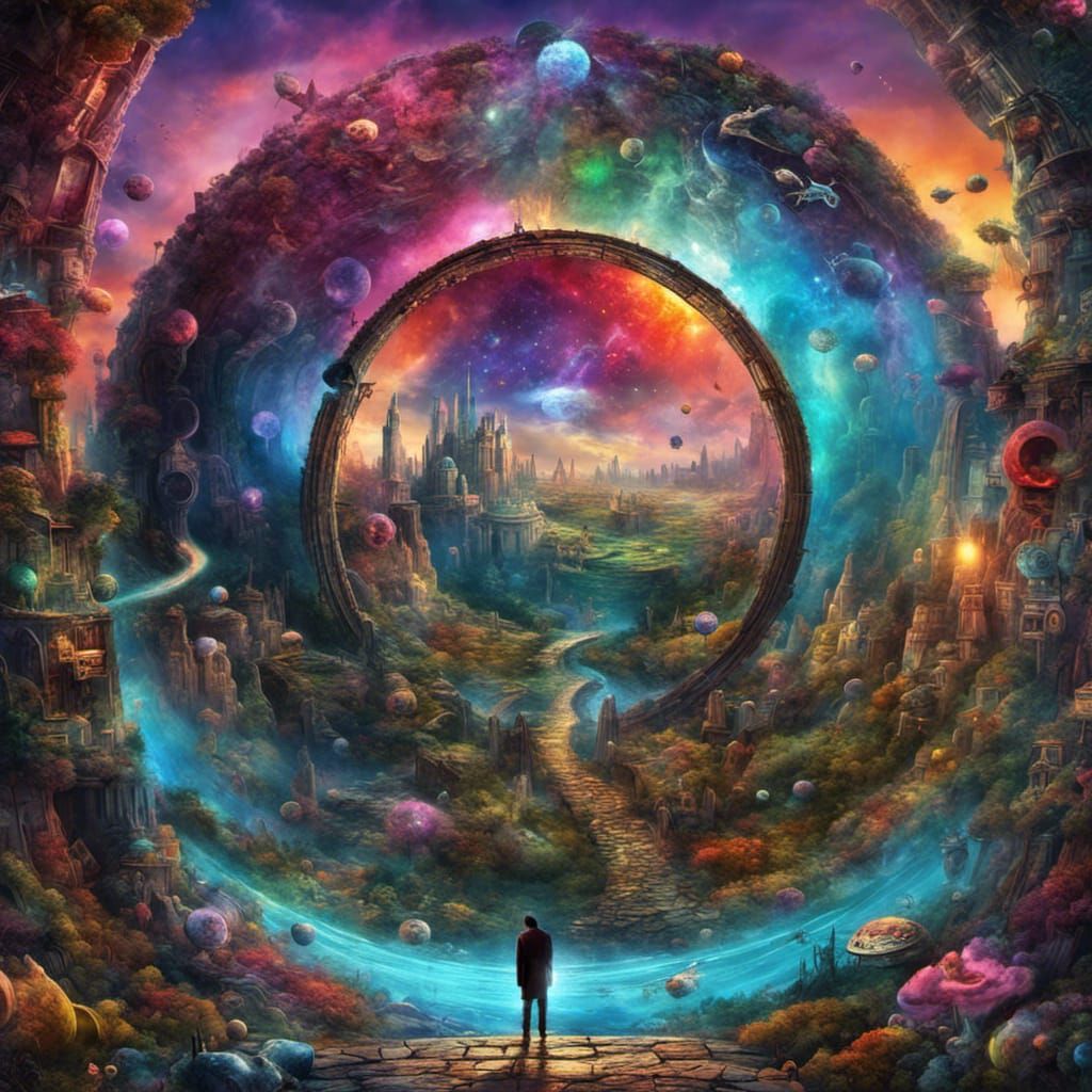 Sci-Fi Portal to Happiness by Alexander Jansson