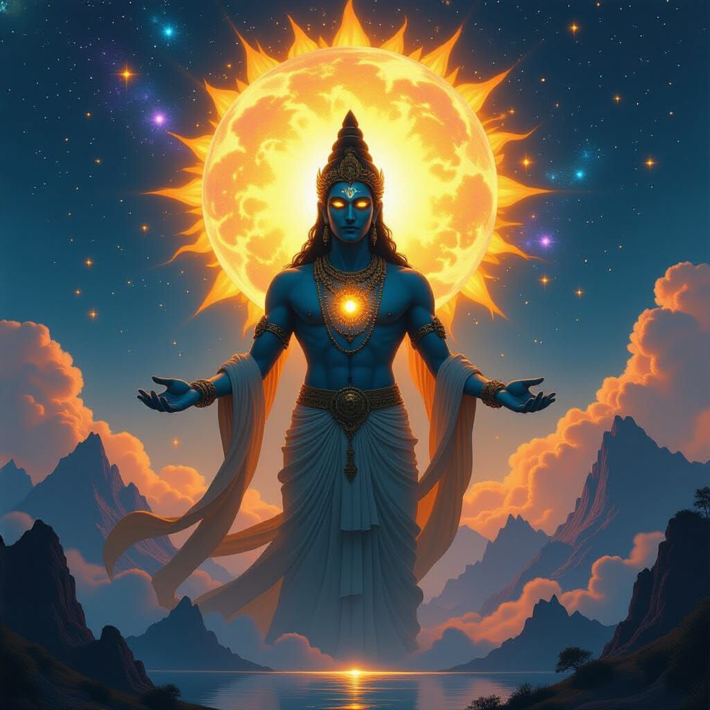 Radiant Cosmic God of Galaxies and Stars