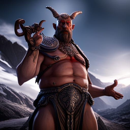 Belphegor in Human Form: Animated Fantasy Concept Art