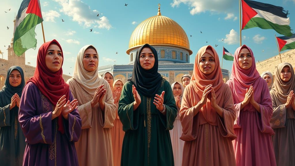 Women of Strength and Solidarity in Traditional Garb