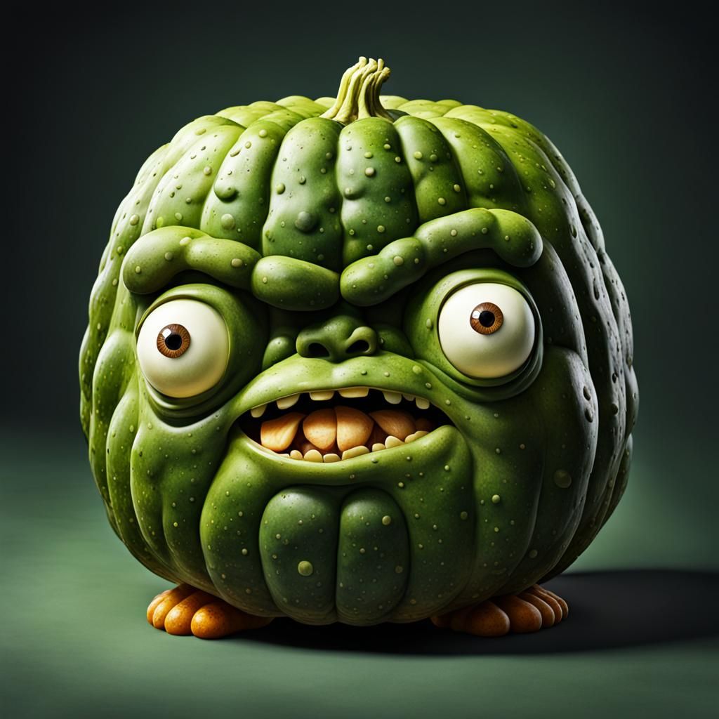 Army of Grotesque Creatures with Fat Faces