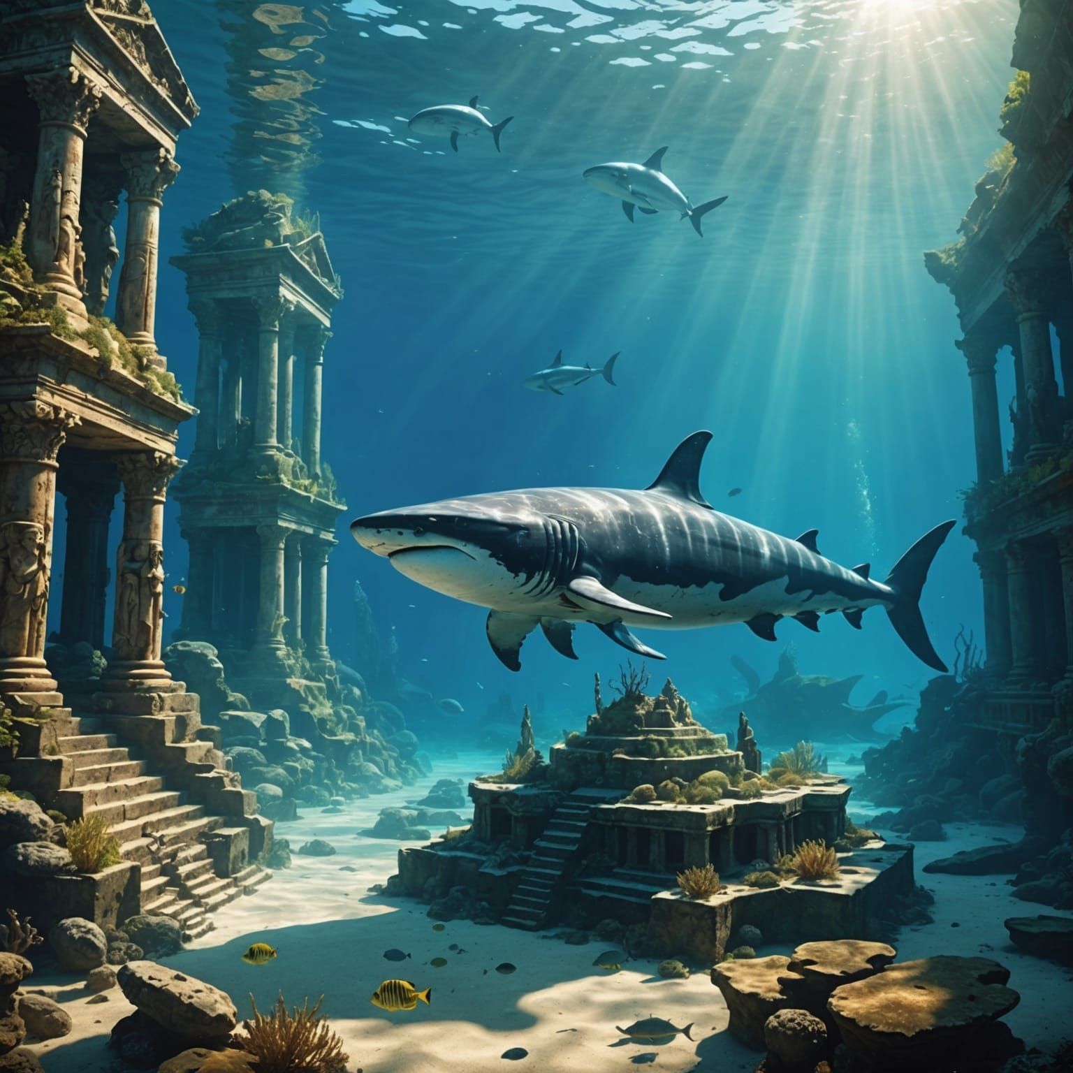 An ancient sunken city